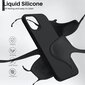 Maciņš Liquid Silicone 1.5mm Xiaomi Redmi 12/Redmi Note 12R melns cena un informācija | Telefonu vāciņi, maciņi | 220.lv