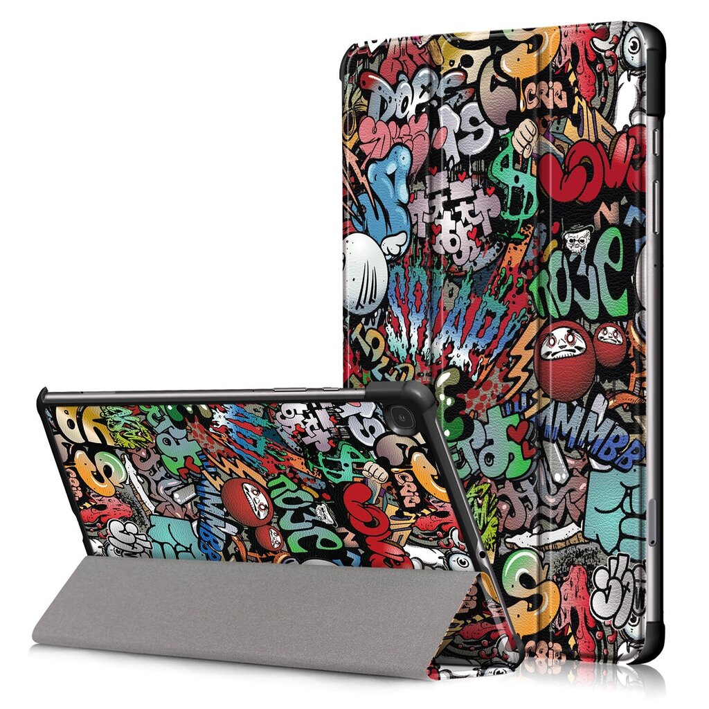 Maciņš Smart Leather Samsung Tab A9 Plus 11.0 graffiti цена и информация | Somas, maciņi | 220.lv