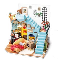 Rolife Joy's Peninsula Living Room DG141 DIY Miniature Dollhouse 1:18 цена и информация | Конструкторы и кубики | 220.lv