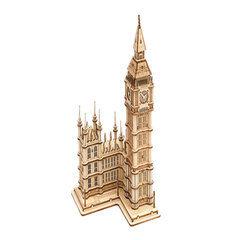 Rolife Big Ben With Lights TG507 Architecture 3D Wooden Puzzle цена и информация | Пазлы | 220.lv