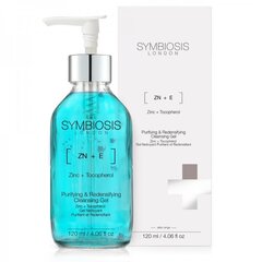 Attīrošais sejas gels Symbiosis London Purifying & Redensifying, 120 ml цена и информация | Средства для очищения лица | 220.lv