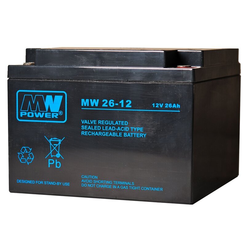 Akumulators MW 26-12 MWPower AGM 26 Ah 12 V cena un informācija | Akumulatori | 220.lv