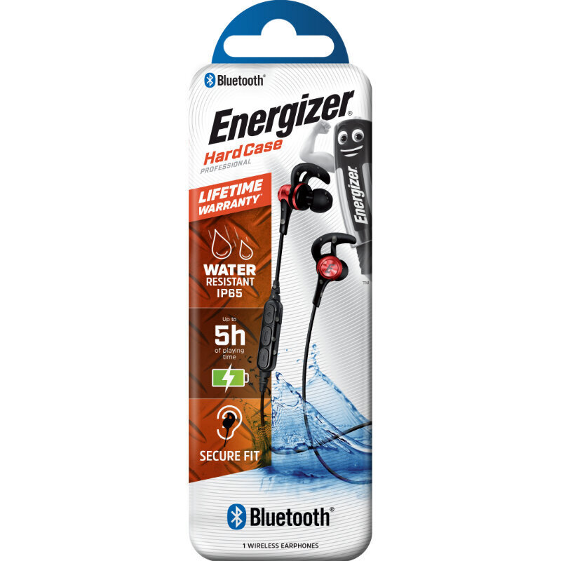 Energizer Hardcase Hibt25 Red/Black cena un informācija | Austiņas | 220.lv