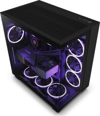 NZXT H9 Flow cena un informācija | Datoru korpusi | 220.lv