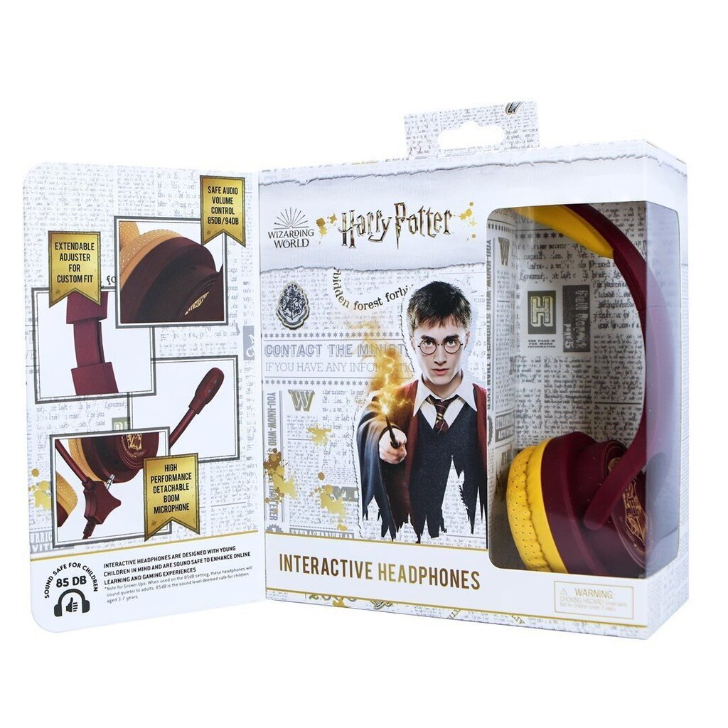 OTL Harry Potter Hogwarts Red 856554 cena un informācija | Austiņas | 220.lv