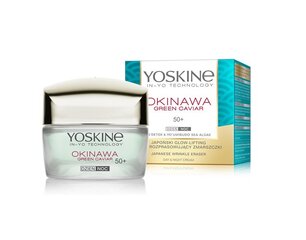 Sejas krēms Yoskine Okinawa Green Caviar 50+, 50 ml cena un informācija | Sejas krēmi | 220.lv