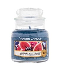 Ароматическая свеча Yankee Candle Mulberry & Fig Delight, 104 г цена и информация | Подсвечники, свечи | 220.lv