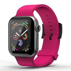 SuperDry Watchband Apple Watch 42|44|45 |49 mm Series 4|5|6|7|8|SE|SE2|Ultra Silicone różowy|pink 41680 цена и информация | Аксессуары для смарт-часов и браслетов | 220.lv