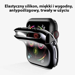 USAMS Etui ochronne Apple Watch 4|5|6|SE 44mm. czarny|black IW486BH01 (US-BH486) цена и информация | Аксессуары для смарт-часов и браслетов | 220.lv