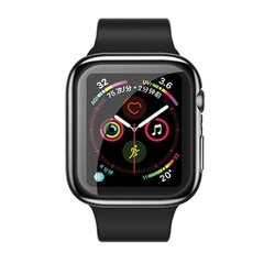 USAMS Etui ochronne Apple Watch 4|5|6|SE 44mm. czarny|black IW486BH01 (US-BH486) цена и информация | Аксессуары для смарт-часов и браслетов | 220.lv