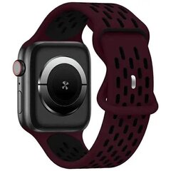 Beline pasek Apple Watch New Sport Silicone 38|40|41mm bordowo-czarny  wine red|black box цена и информация | Аксессуары для смарт-часов и браслетов | 220.lv