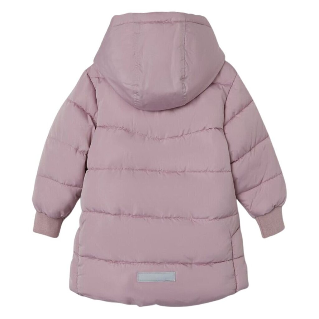 Jaka meitenēm Name It Long Puffer Jacket 284419, rozā cena un informācija | Virsjakas un mēteļi meitenēm | 220.lv