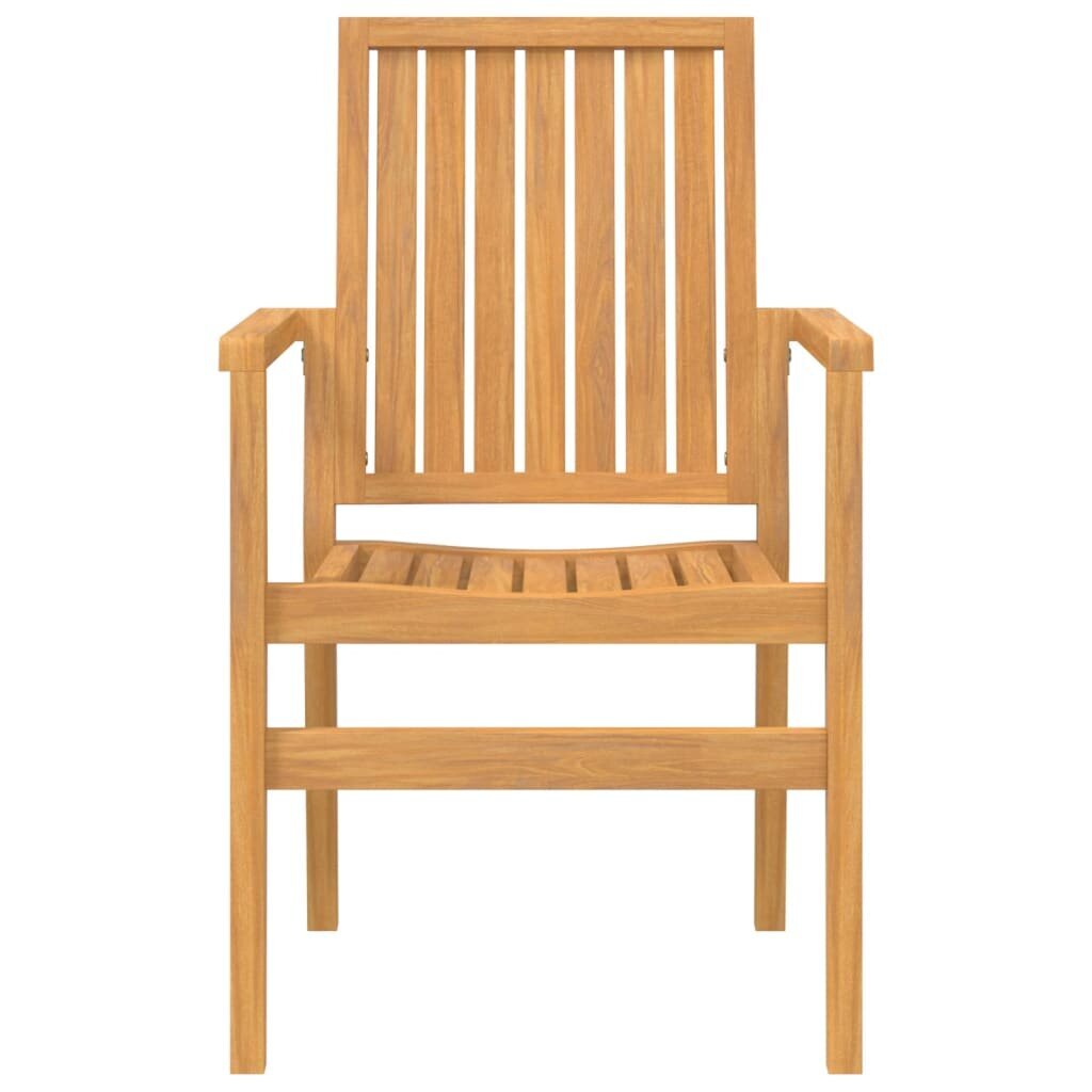 6 gab. dārza krēslu komplekts vidaXL, brūni cena un informācija | Dārza krēsli | 220.lv
