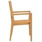 6 gab. dārza krēslu komplekts vidaXL, brūni цена и информация | Dārza krēsli | 220.lv