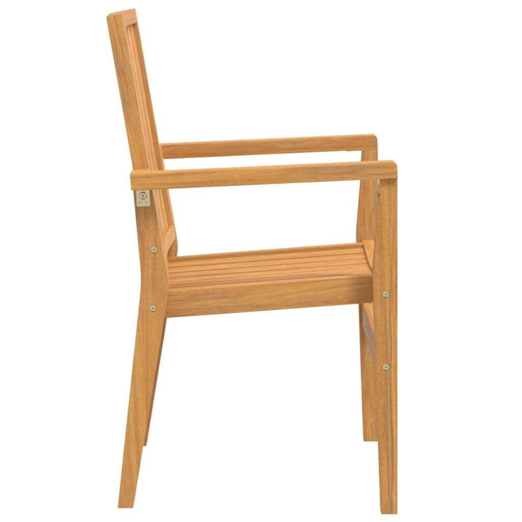 4 gab. dārza krēslu komplekts vidaXL, brūni cena un informācija | Dārza krēsli | 220.lv