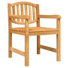 6 gab. dārza krēslu komplekts vidaXL, brūni cena un informācija | Dārza krēsli | 220.lv