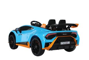 Vienvietīgs elektroauto Lamborghini Lean Toys, zils cena un informācija | Bērnu elektroauto | 220.lv