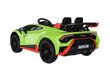 Vienvietīgs elektroauto Lamborghini Lean Toys, zaļš цена и информация | Bērnu elektroauto | 220.lv