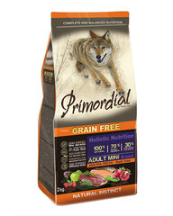 Primordial Grain Free Adult visu šķirņu pieaugušiem suņiem ar foreli un pīli 12 kg cena un informācija | Sausā barība suņiem | 220.lv