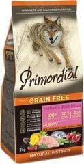 Primordial Grain Free Puppy visu šķirņu kucēniem ar lasi un mājputniem 12 kg cena un informācija | Sausā barība suņiem | 220.lv