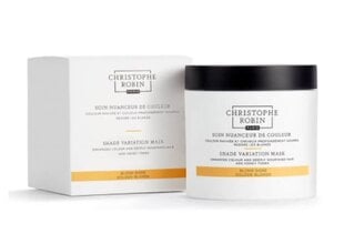 Krāsojoša matu maska Christophe Robin Shade Variation Mask - Golden Blonde, 250 ml cena un informācija | Matu uzlabošanai | 220.lv