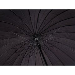 Liels melns lietussargs, izturīgs, elegants, 86 x 105 cm cena un informācija | Lietussargi vīriešiem | 220.lv