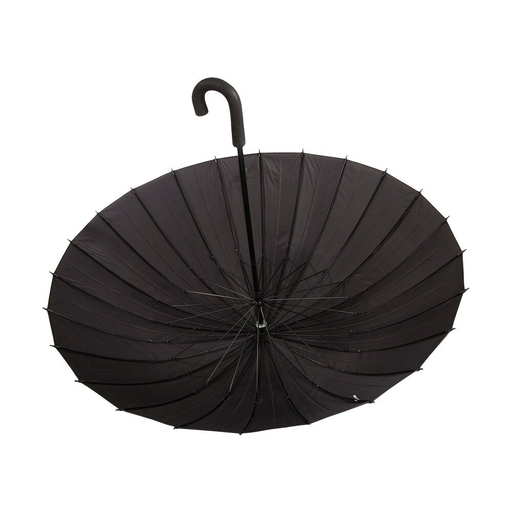 Liels melns lietussargs, izturīgs, elegants, 86 x 105 cm cena un informācija | Lietussargi vīriešiem | 220.lv