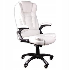 Biroja krēsls ar masāžas funkciju Giosedio BSB002M, balts cena un informācija | Biroja krēsli | 220.lv