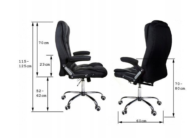 Biroja krēsls Giosedio FBJ004, melns cena un informācija | Biroja krēsli | 220.lv