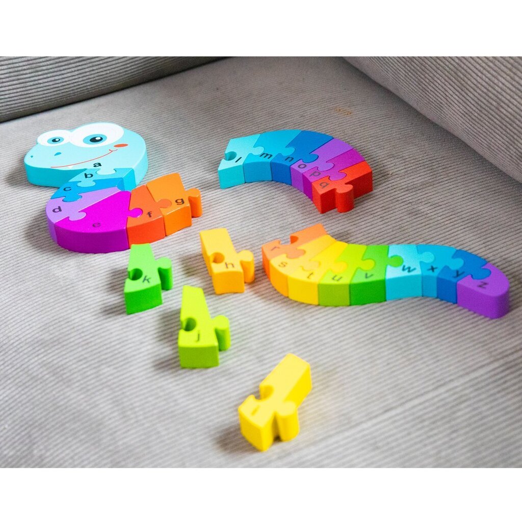 Spēle New Classic Toys Alphabet-Snake 10533 cena un informācija | Puzles, 3D puzles | 220.lv