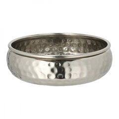 Металлическое серебряное блюдо, диаметр 20 см цена и информация | Посуда, тарелки, обеденные сервизы | 220.lv