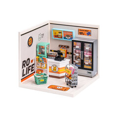 Rolife Super Creator Energy Supply Store Plastic DIY Miniature House Kit DW002 цена и информация | Конструкторы и кубики | 220.lv