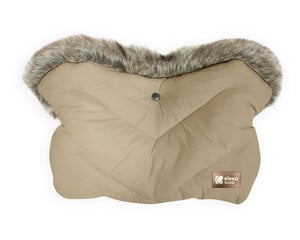 Ratu cimdi KikkaBoo Luxury Fur, Beige cena un informācija | Aksesuāri bērnu ratiem | 220.lv