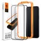 Spigen ALM Glass FC iPhone 15 Plus ekrāna aizsargstikls, 2 gab. cena un informācija | Ekrāna aizsargstikli | 220.lv