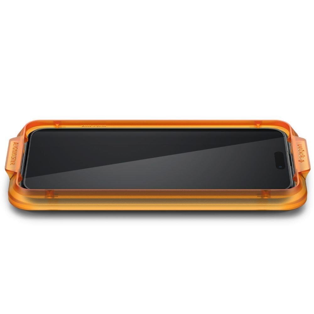 Spigen ALM Glass FC iPhone 15 Pro ekrāna aizsargstikls, 2 gab. cena un informācija | Ekrāna aizsargstikli | 220.lv