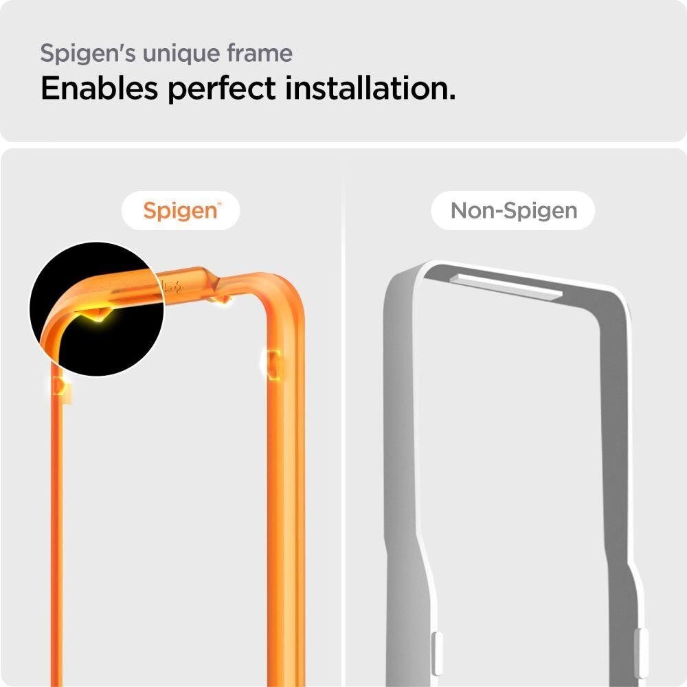 Spigen ALM Glass FC iPhone 15 Pro Max displeja aizsargstikls, 2 gab. цена и информация | Ekrāna aizsargstikli | 220.lv