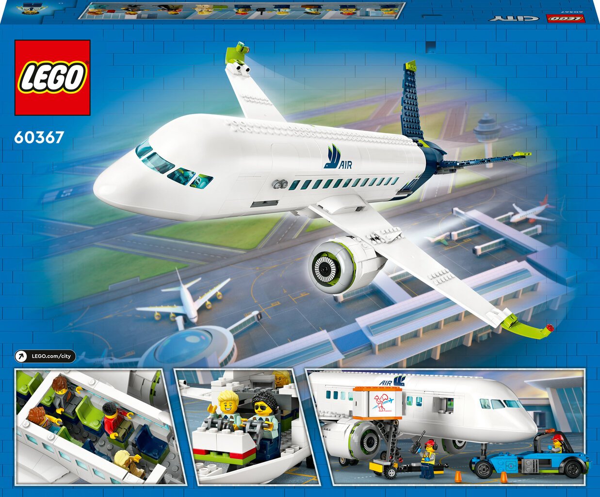 60367 LEGO® City Pasažieru lidmašīna цена и информация | Konstruktori | 220.lv