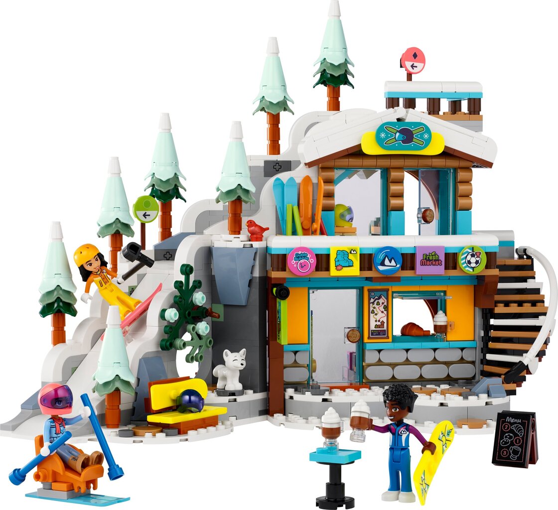 41756 LEGO® Friends Brīvdienu slēpošanas trase un kafejnīca cena un informācija | Konstruktori | 220.lv