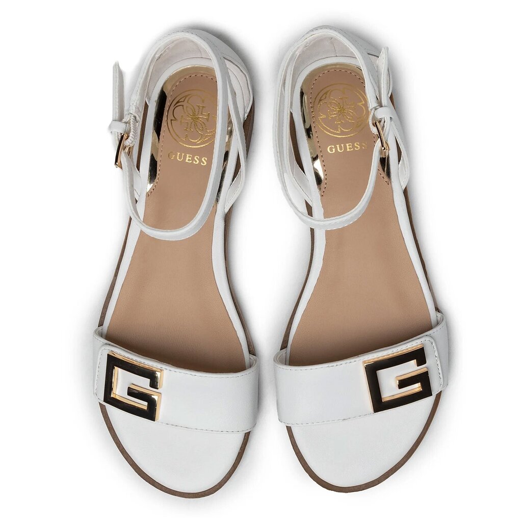 Guess sandales sievietēm, baltas цена и информация | Sieviešu sandales | 220.lv