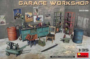 Сборная пластиковая модель. Miniart - Garage Workshop, 1/35, 35596 цена и информация | Склеиваемые модели | 220.lv