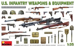 Līmējošais modelis MiniArt 35329 U.S. Infantry Weapons & Equipment 1/35 цена и информация | Склеиваемые модели | 220.lv