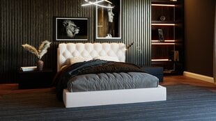THRONE gulta, 160x200 cm, balta цена и информация | Кровати | 220.lv