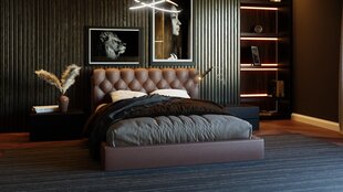 THRONE gulta, 120x200 cm, brūna cena un informācija | Gultas | 220.lv