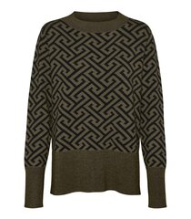 Vero Moda женский джемпер 10298787*02, оливковый/черный 5715433837721 цена и информация | Женские кофты | 220.lv