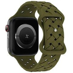 Beline pasek Apple Watch Silicone Woven 38|40|41mm oliwkowy |oliver box цена и информация | Аксессуары для смарт-часов и браслетов | 220.lv