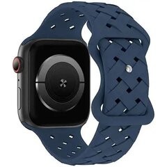 Beline pasek Apple Watch Silicone Woven 42|44|45|49mm niebieski |deep blue box цена и информация | Аксессуары для смарт-часов и браслетов | 220.lv