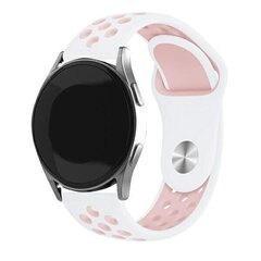 Beline pasek Watch 22mm Sport Silicone biało-różowy  white|pink box цена и информация | Аксессуары для смарт-часов и браслетов | 220.lv