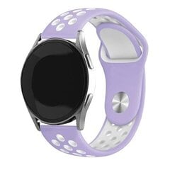 Beline pasek Watch 22mm Sport Silicone fioletowo-biały purple|white box цена и информация | Аксессуары для смарт-часов и браслетов | 220.lv