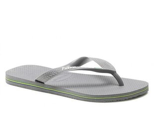 Brasil logo steel havaianas for women's grey 41108505002 41108505002 цена и информация | Шлепанцы, тапочки для женщин | 220.lv