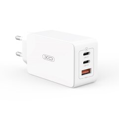 XO wall charger CE13 PD QC 3.0 65W 1x USB 2x USB-C white цена и информация | Зарядные устройства для телефонов | 220.lv